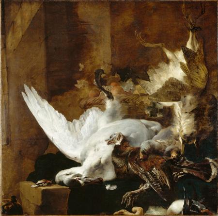 Jan Baptist Weenix Still Life with a Dead Swan Sweden oil painting art